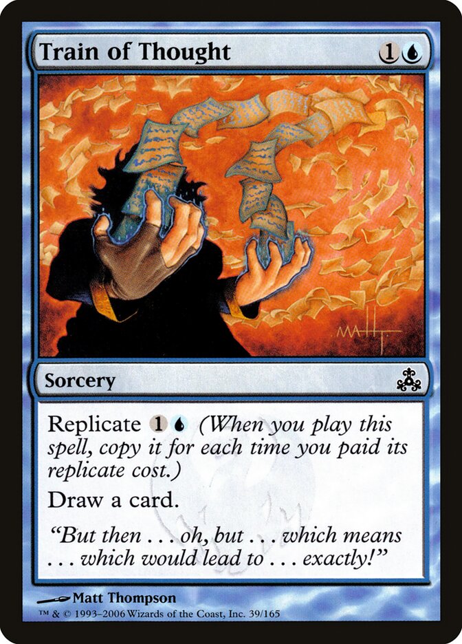 Train of Thought card front