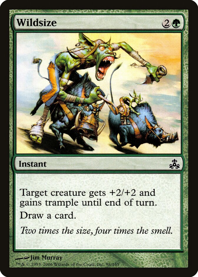 Wildsize card front