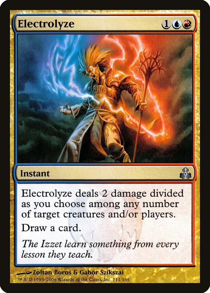 Electrolyze card front