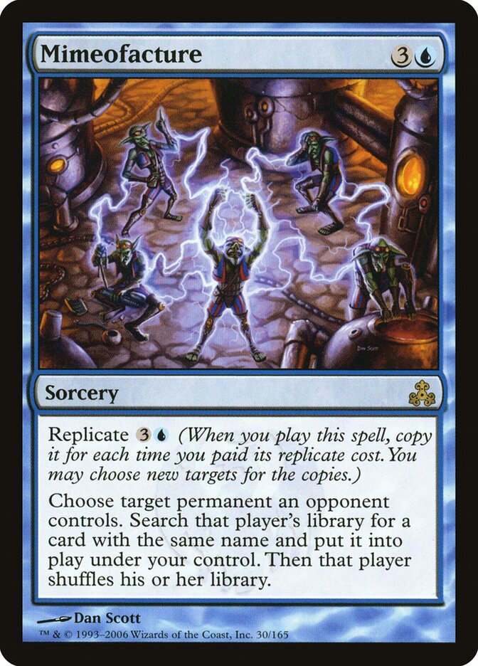 Mimeofacture card front