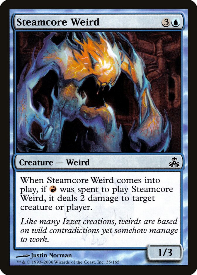 Steamcore Weird card front