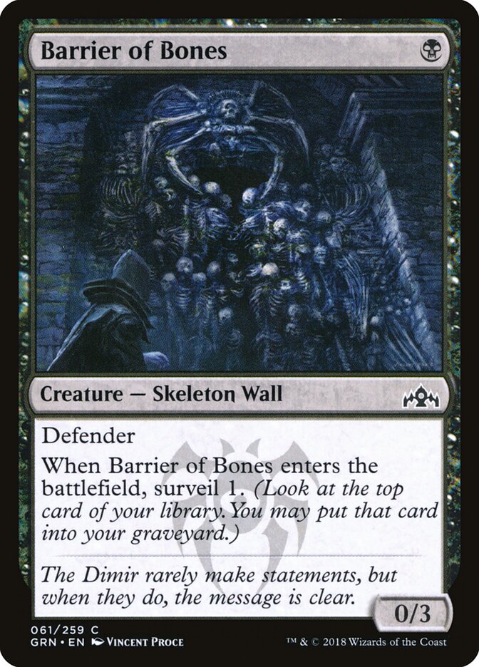 Barrier of Bones card front