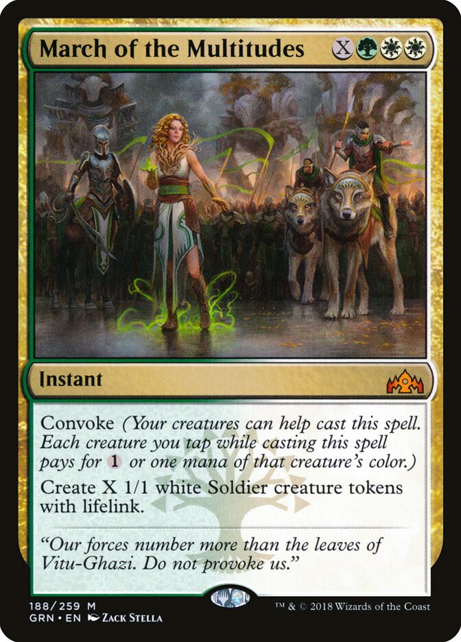 March of the Multitudes card front