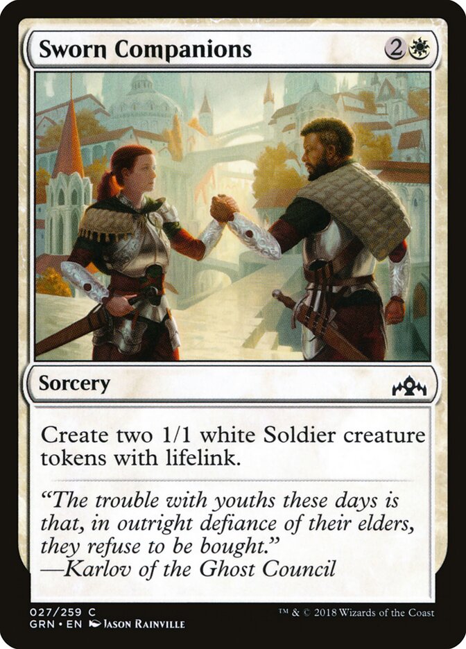 Sworn Companions card front