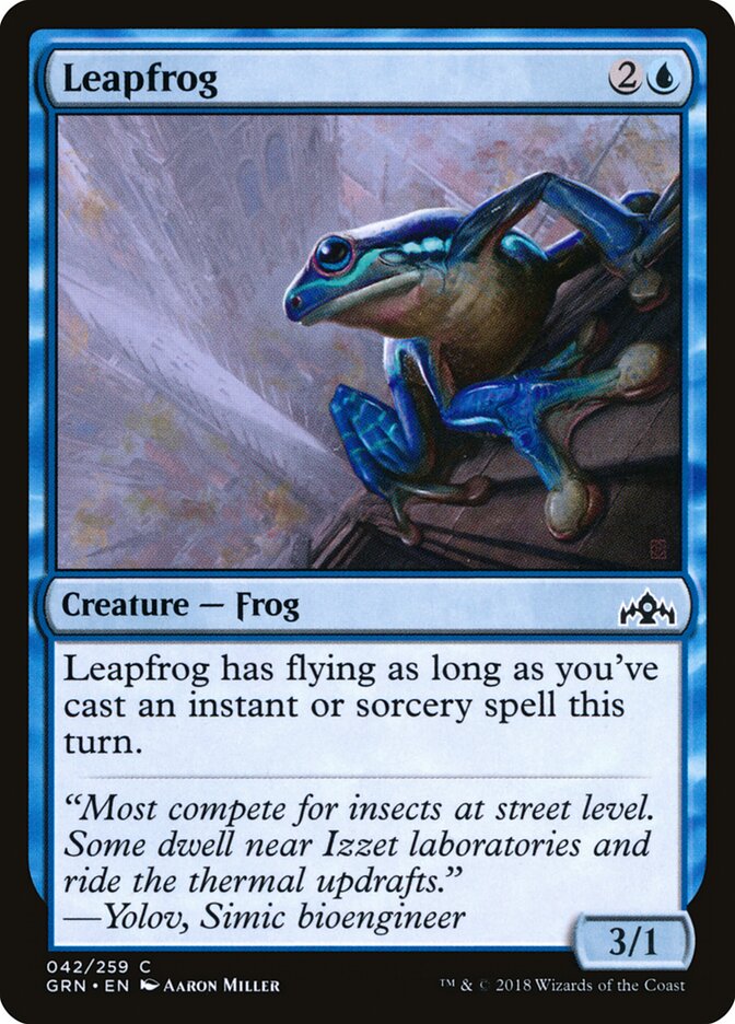 Leapfrog card front