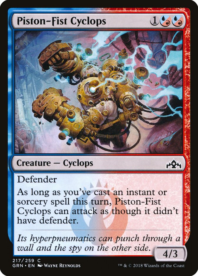 Piston-Fist Cyclops card front