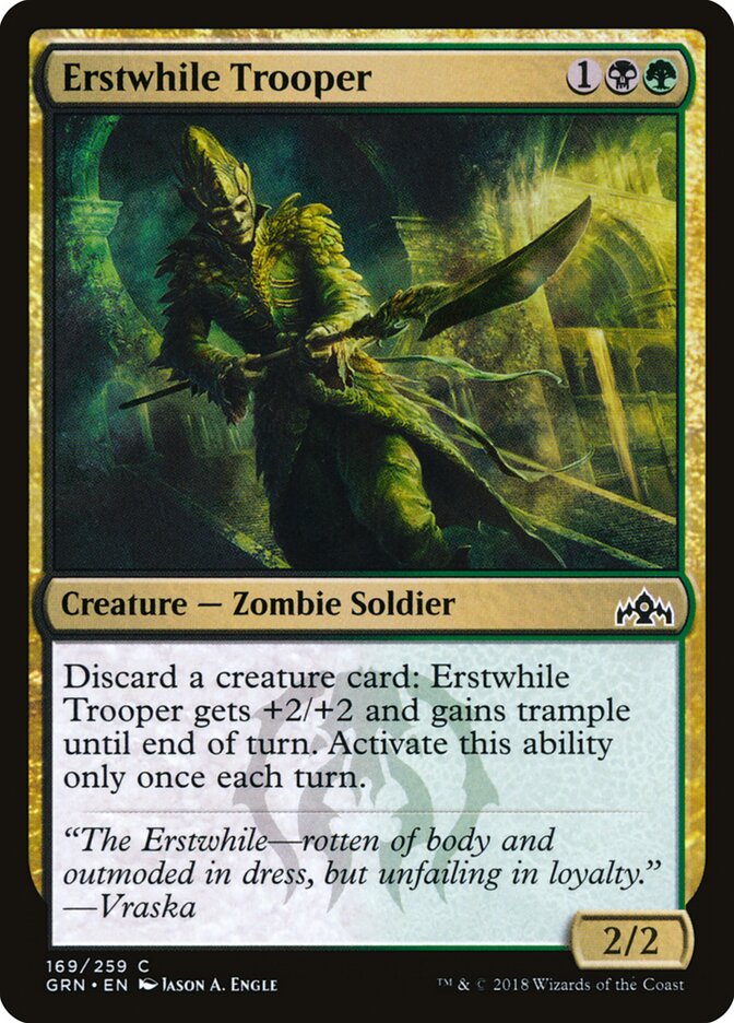 Erstwhile Trooper card front