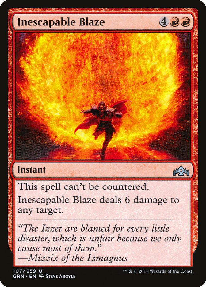 Inescapable Blaze card front