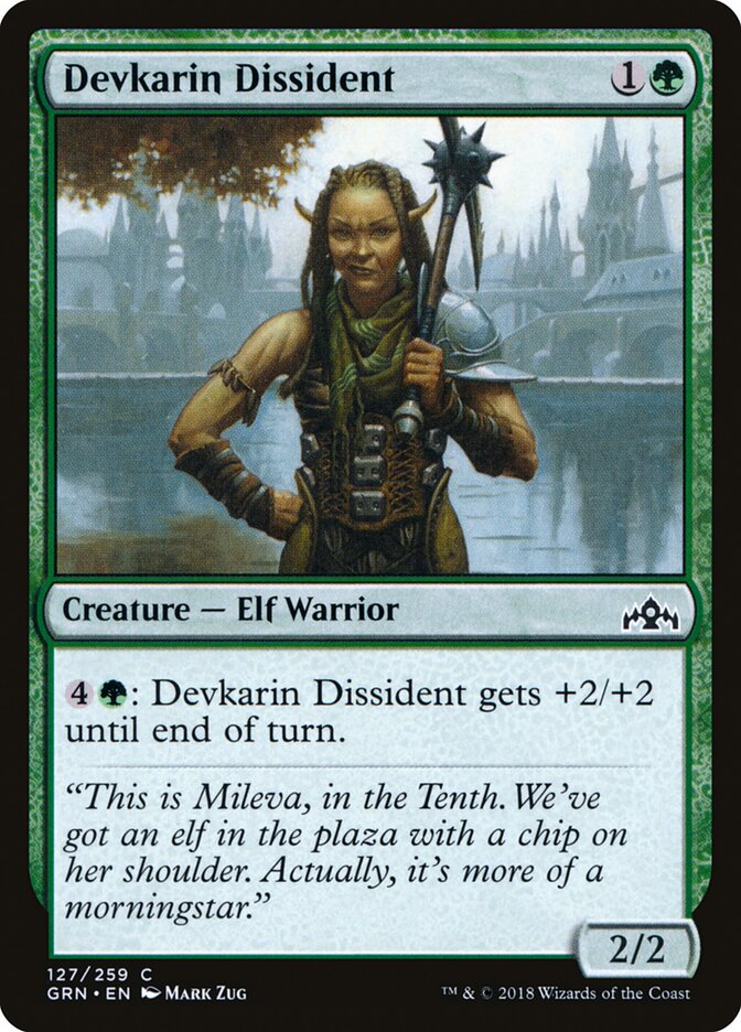 Devkarin Dissident card front