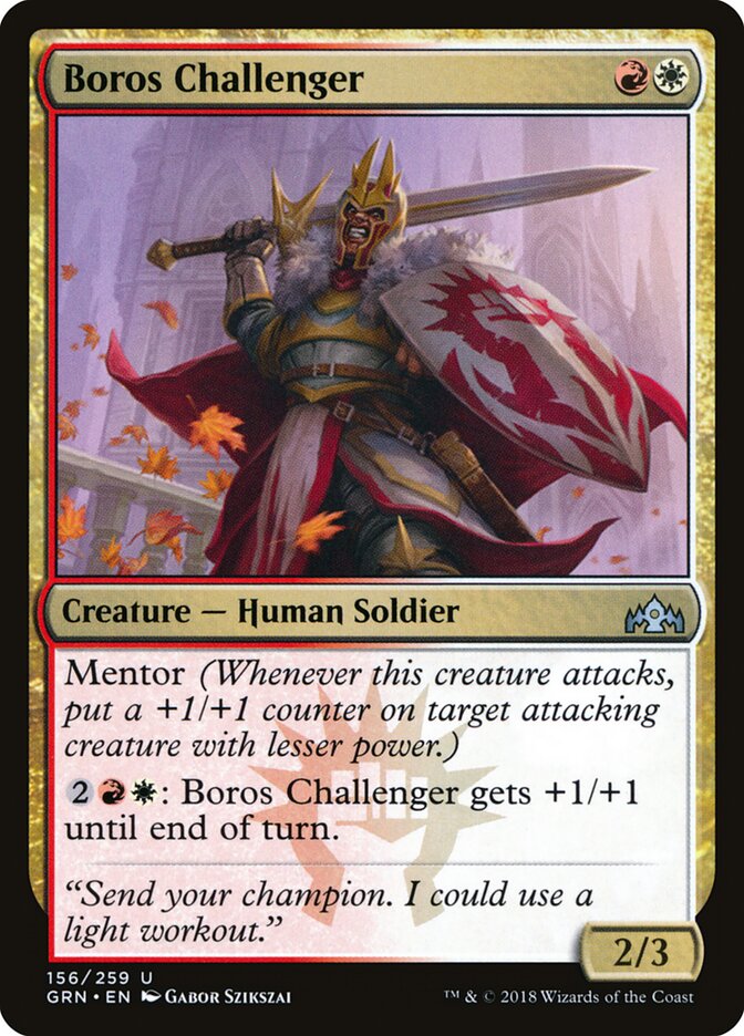 Boros Challenger card front