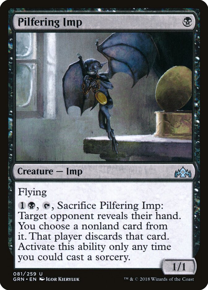 Pilfering Imp card front