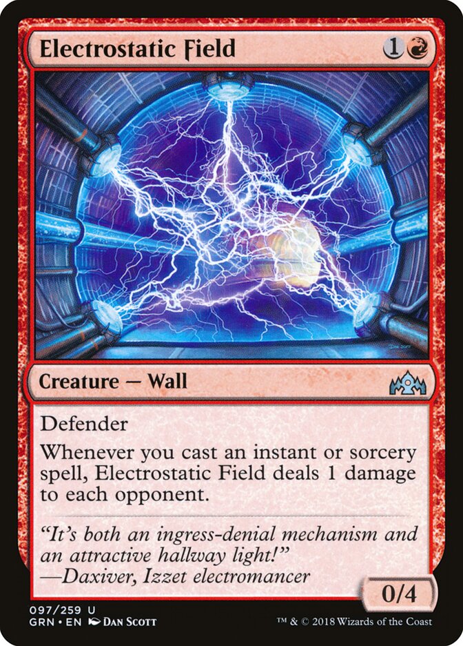 Electrostatic Field card front
