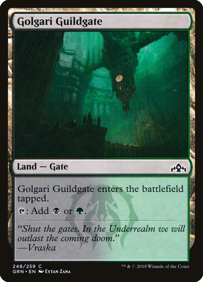Golgari Guildgate card front