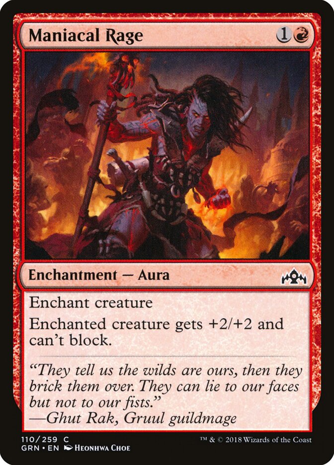 Maniacal Rage card front
