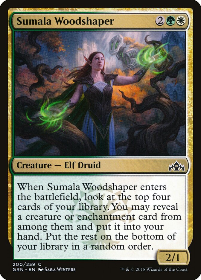 Sumala Woodshaper card front