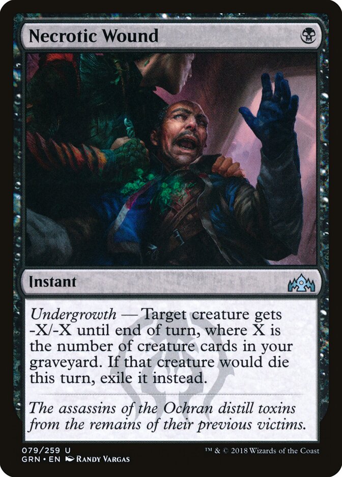 Necrotic Wound card front