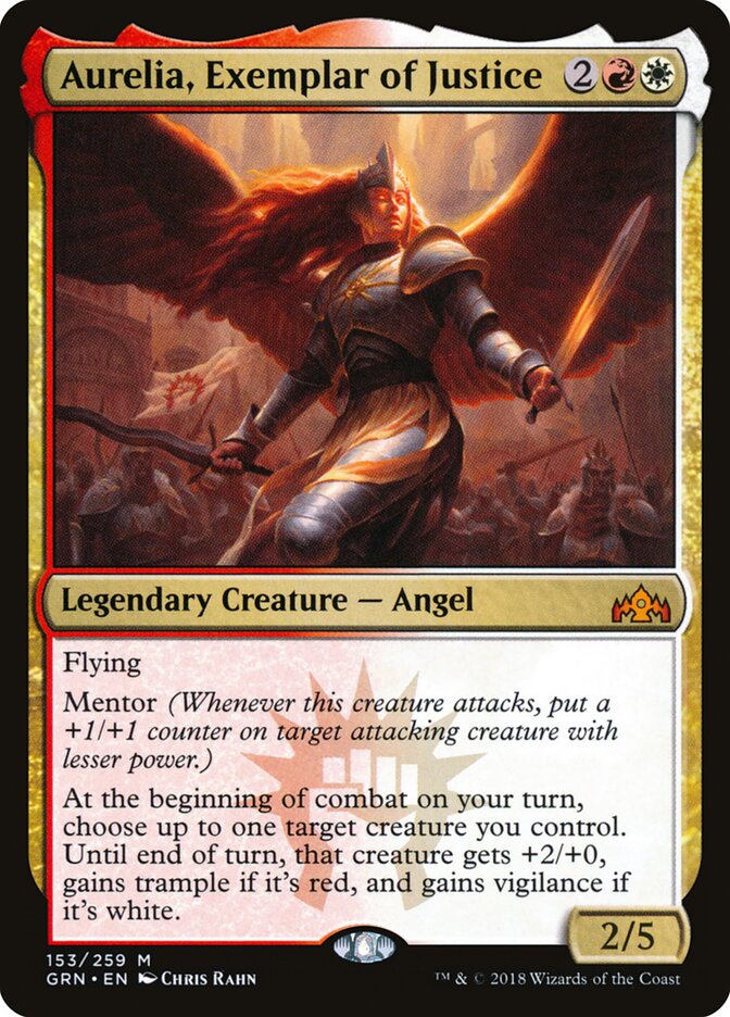 Aurelia, Exemplar of Justice card front