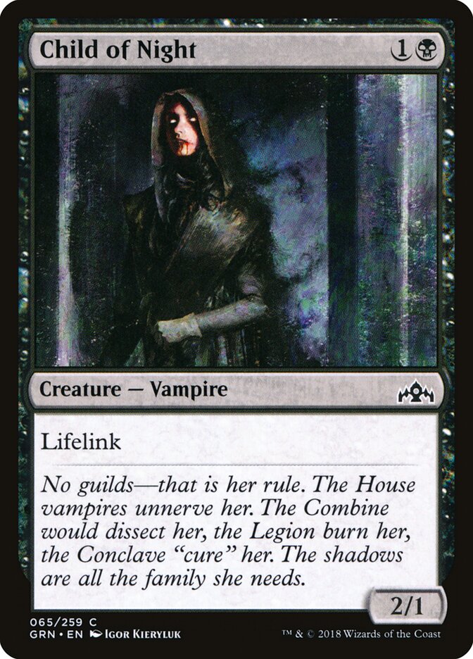 Child of Night card front