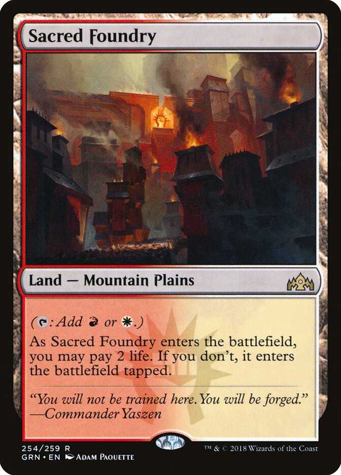 Sacred Foundry card front