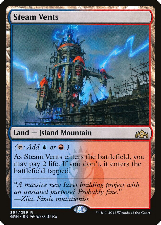 Steam Vents card front