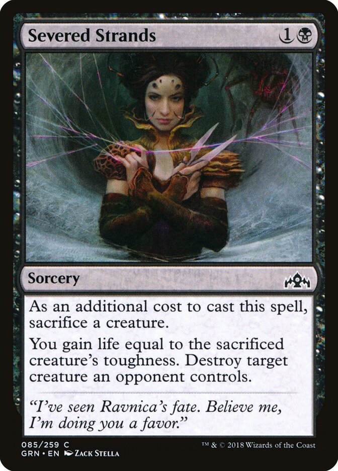 Severed Strands card front