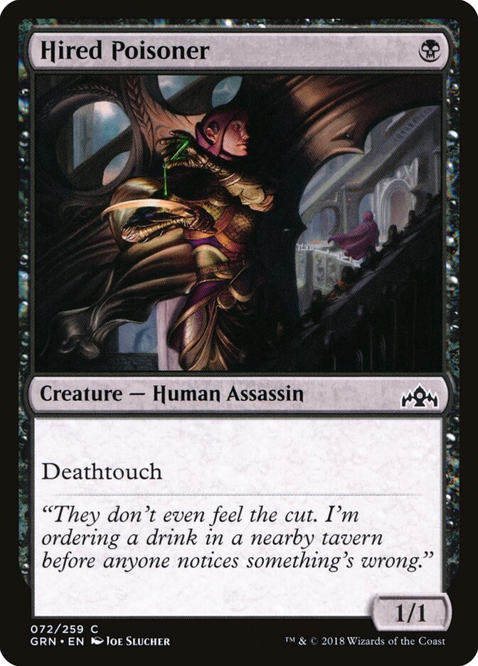 Hired Poisoner card front