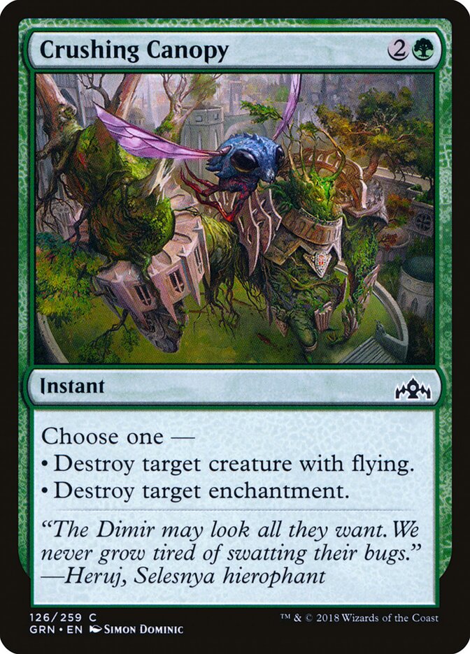 Crushing Canopy card front