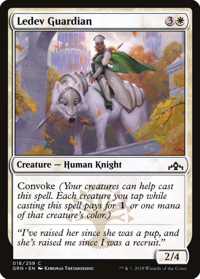 Ledev Guardian card front