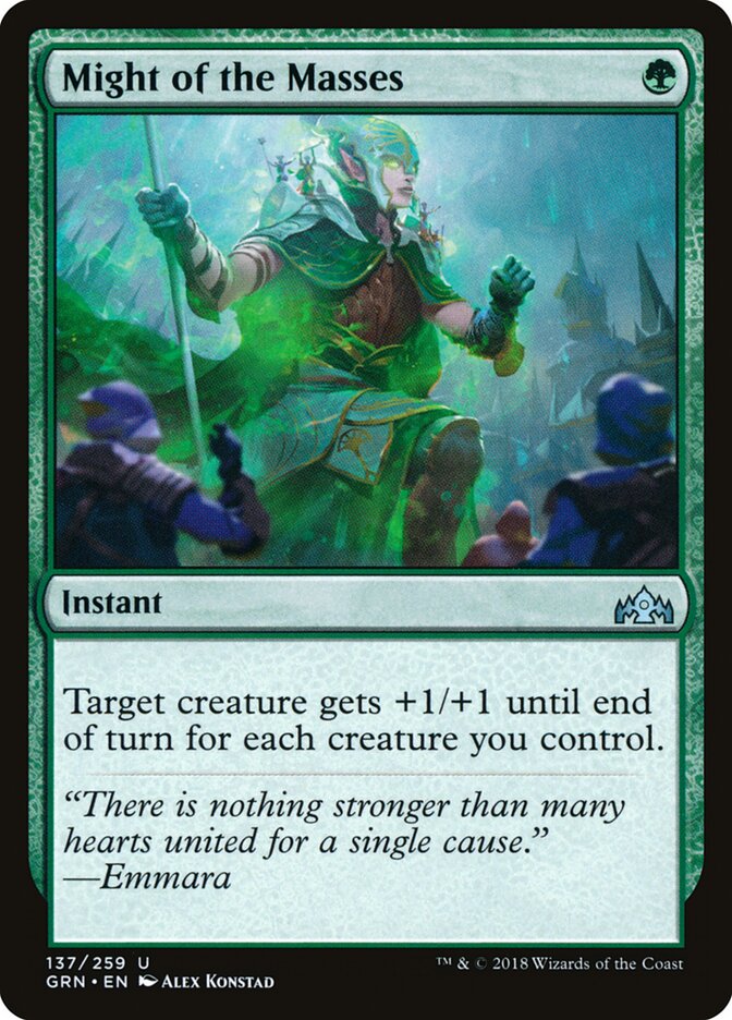 Might of the Masses card front