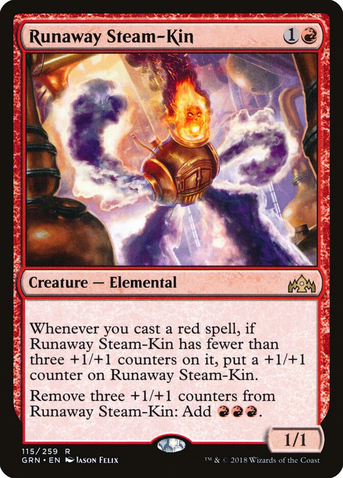 Runaway Steam-Kin card front