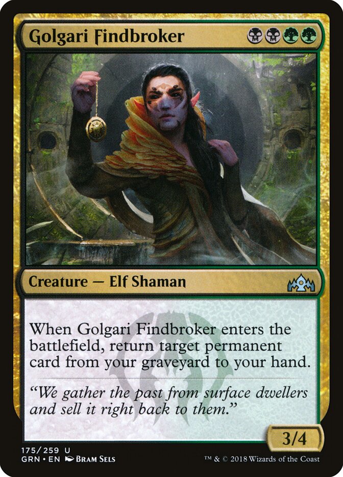Golgari Findbroker card front