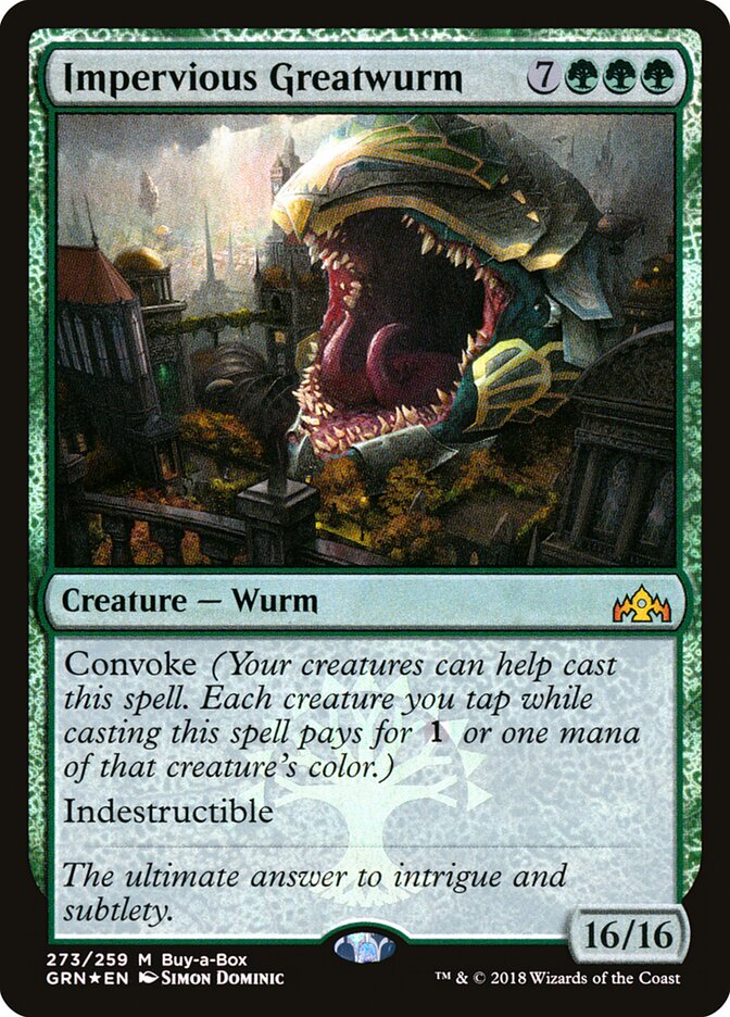Impervious Greatwurm card front