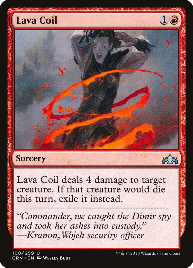 Lava Coil card front