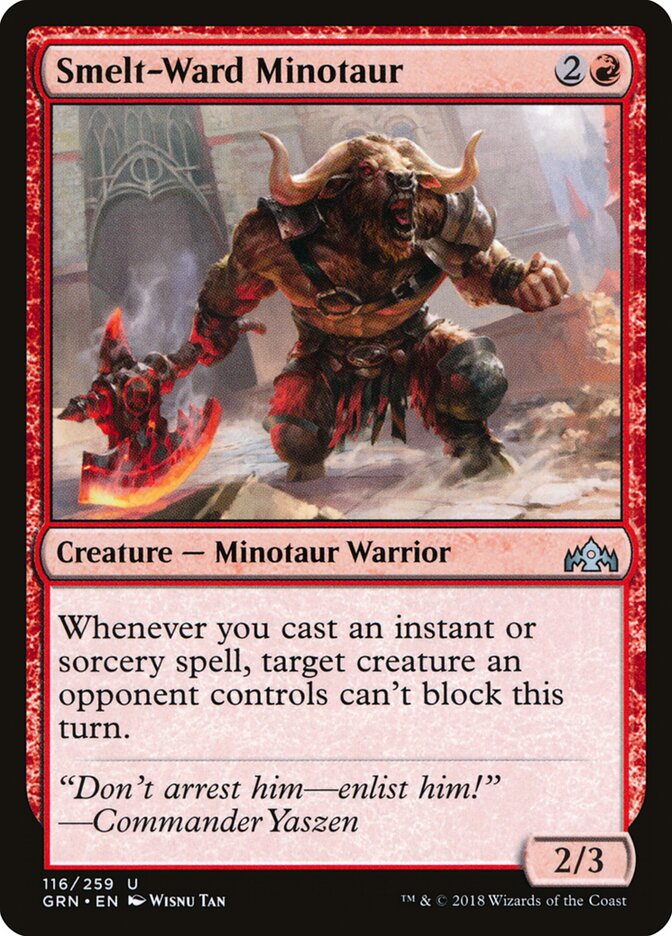 Smelt-Ward Minotaur card front