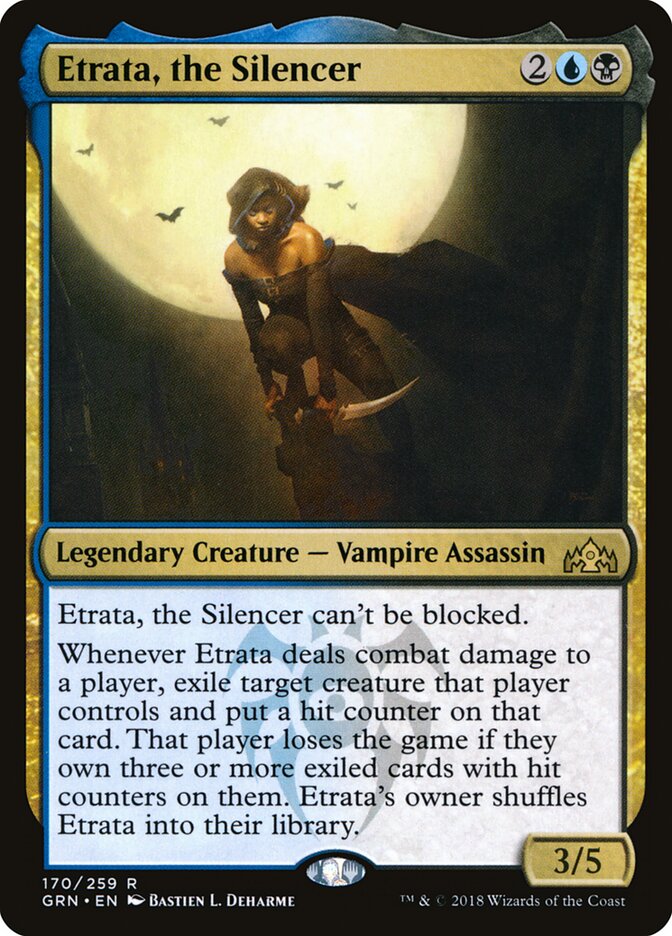Etrata, the Silencer card front