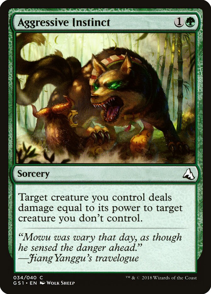 Aggressive Instinct card front