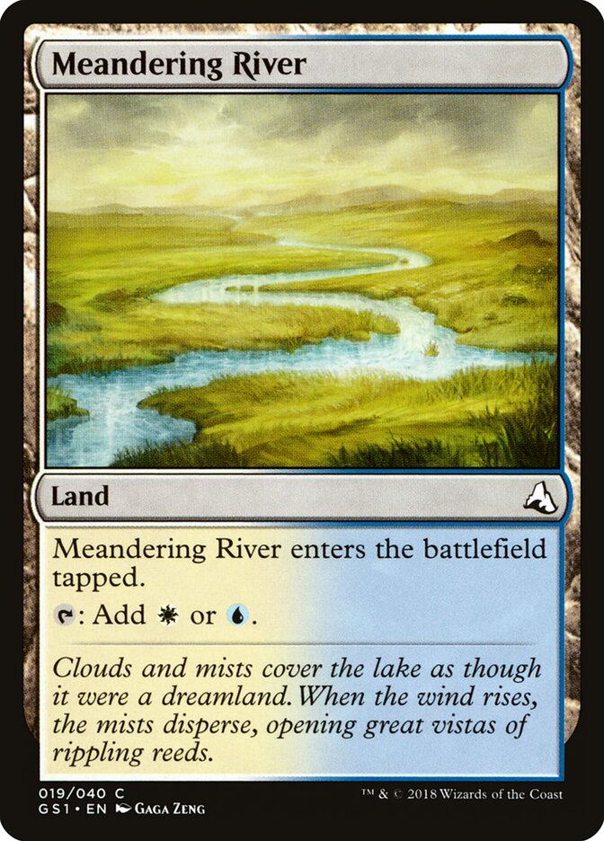 Meandering River card front