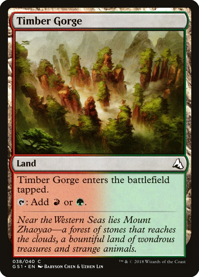 Timber Gorge card front