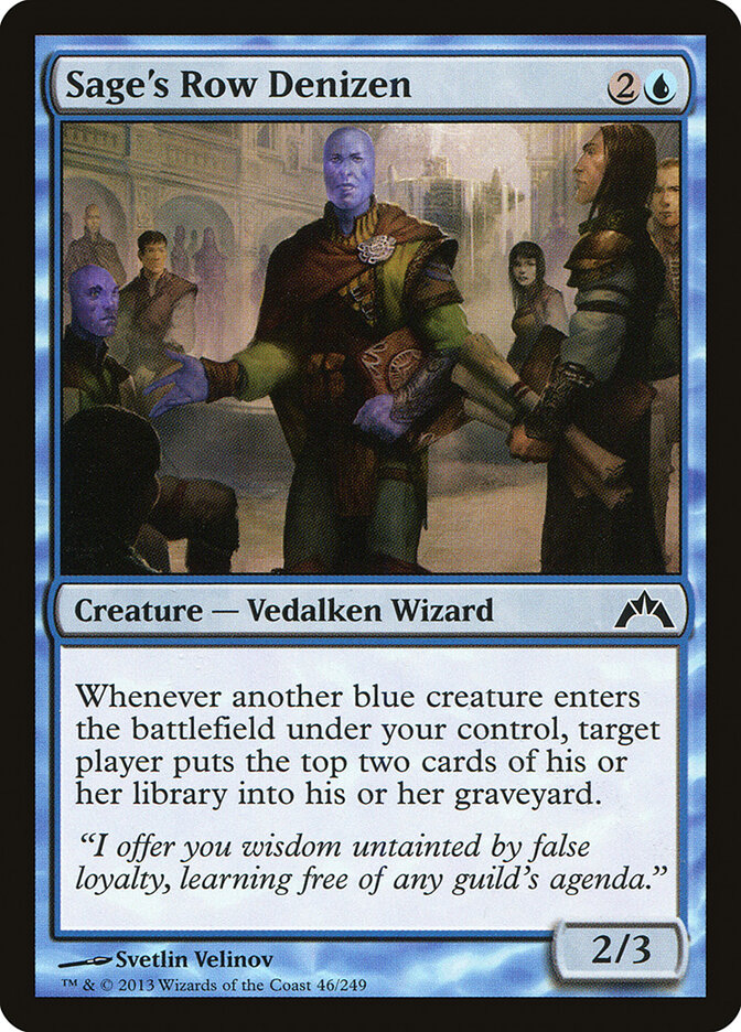 Sage's Row Denizen card front