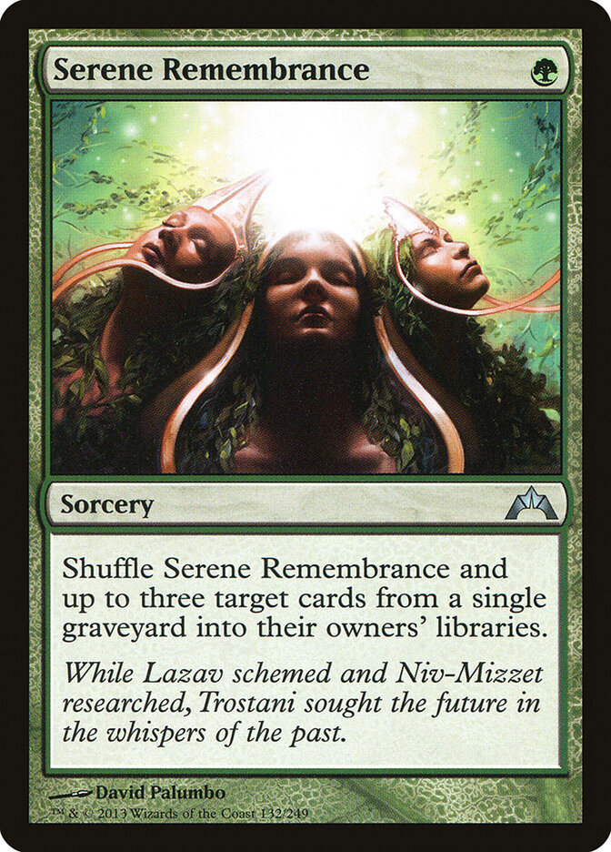 Serene Remembrance card front