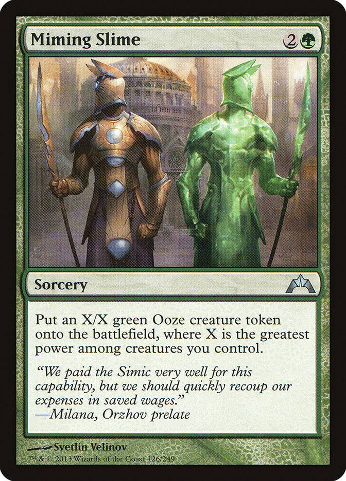 Miming Slime card front
