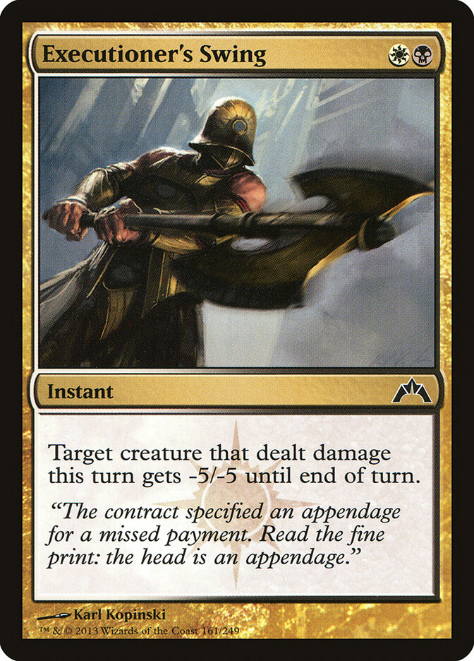 Executioner's Swing card front