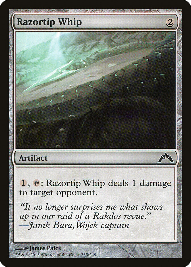 Razortip Whip card front