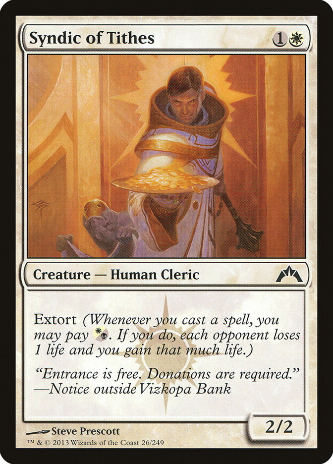 Syndic of Tithes card front