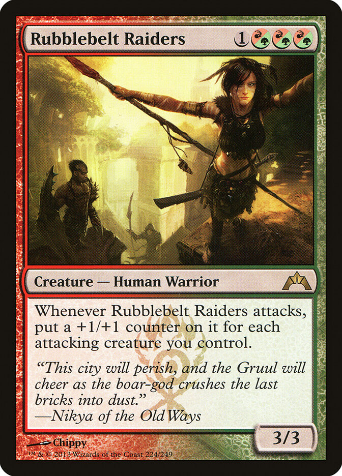 Rubblebelt Raiders card front