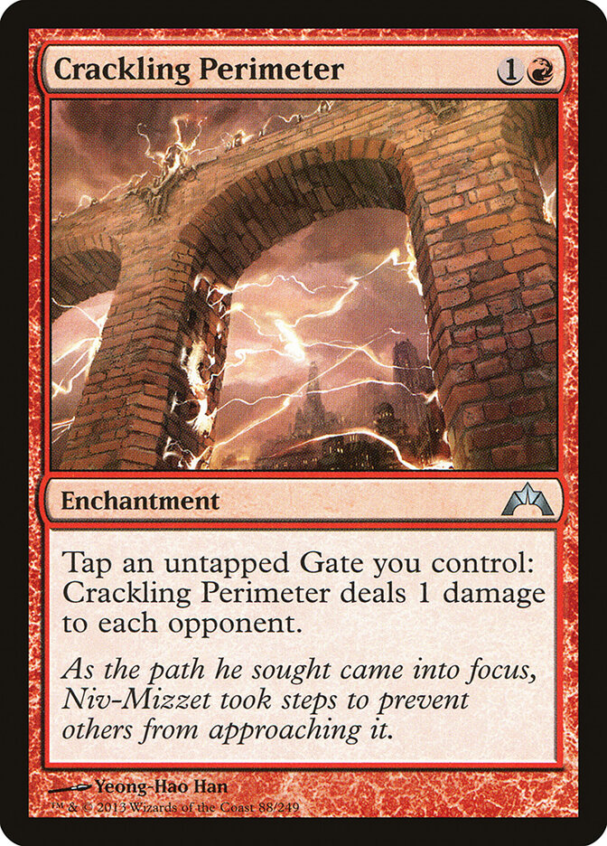 Crackling Perimeter card front