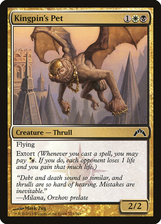 Kingpin's Pet card front