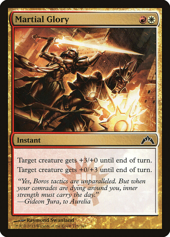 Martial Glory card front