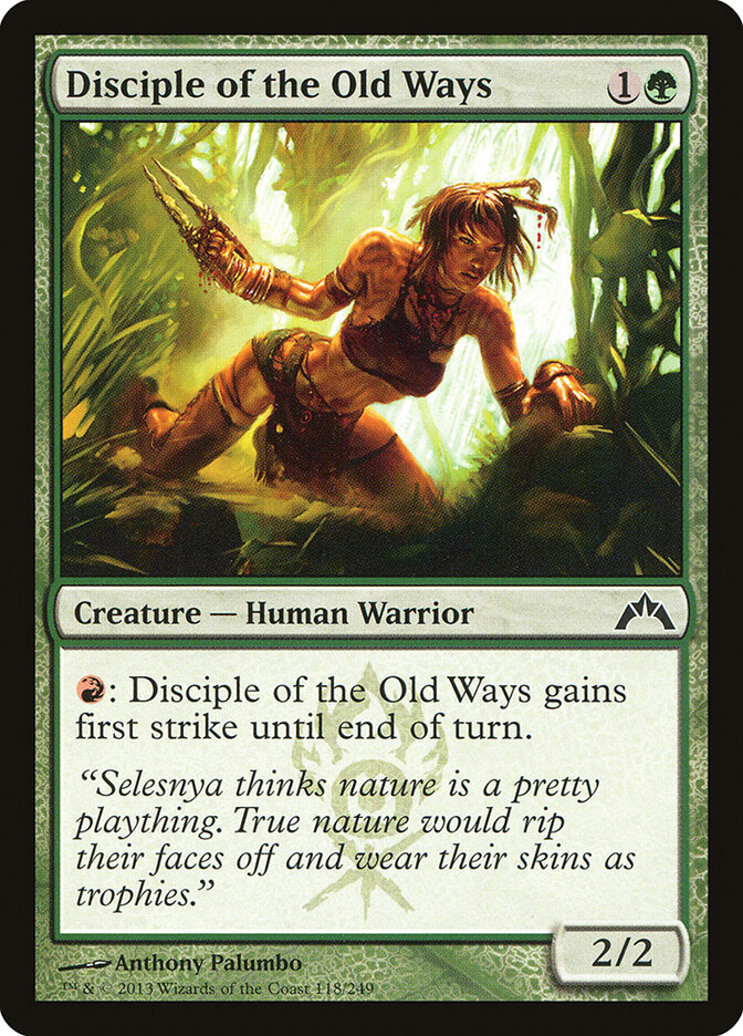 Disciple of the Old Ways card front