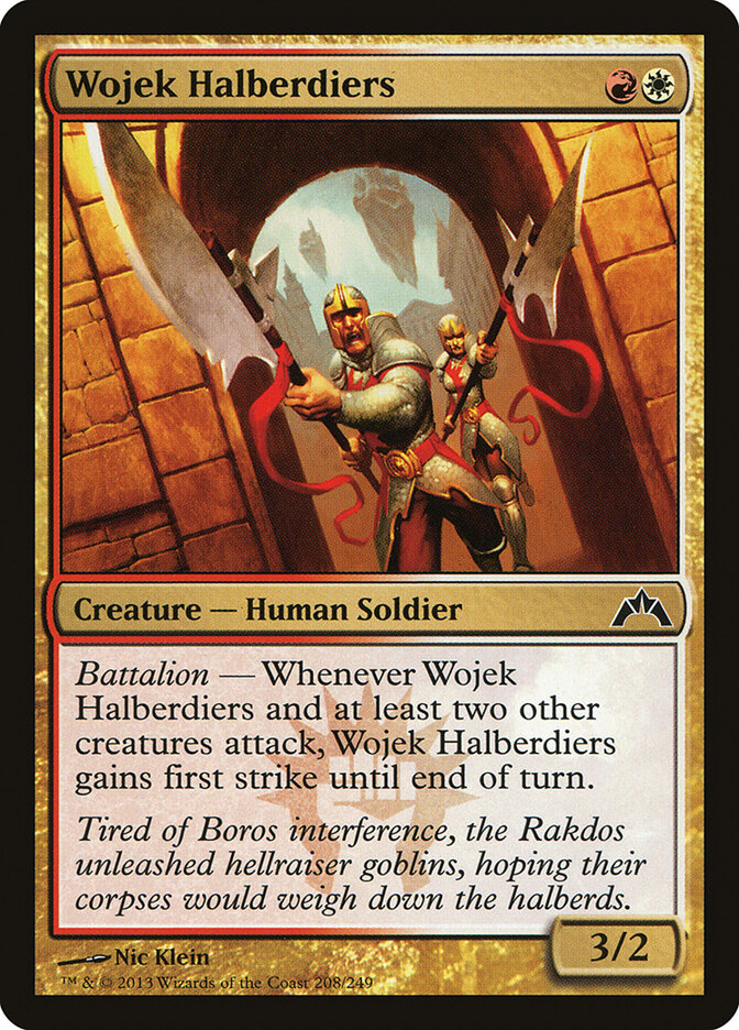 Wojek Halberdiers card front